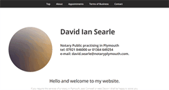 Desktop Screenshot of notaryplymouth.com